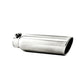3.5" OD 2.25" inlet 12" in length Angled Cut Rolled End Clampless-no weld-T5147
