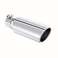 4" OD 2.5" inlet 12" length Angled cut Rolled End Clampless-no weld T304-T5150