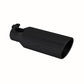 Tip; 4in. O.D.; Angled Rolled End; 2.5in. inlet; 12in. in length; Black-T5150BLK