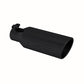 Tip; 4in. O.D.; Angled Rolled End; 2.5in. inlet; 12in. in length; Black-T5150BLK