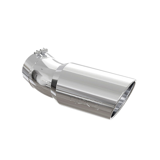 Fits 15-24 Chevrolet Silverado 3500 HD 6" OD, Angle Rolled w/30° Bend Tip-T5154 - Exhaust Tips Car Part People
