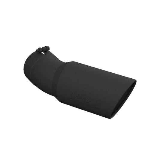 Fits 2015-2024 Silverado 3500 HD 6" OD Angle Rolled w/30? Bend Tip-T5154BLK