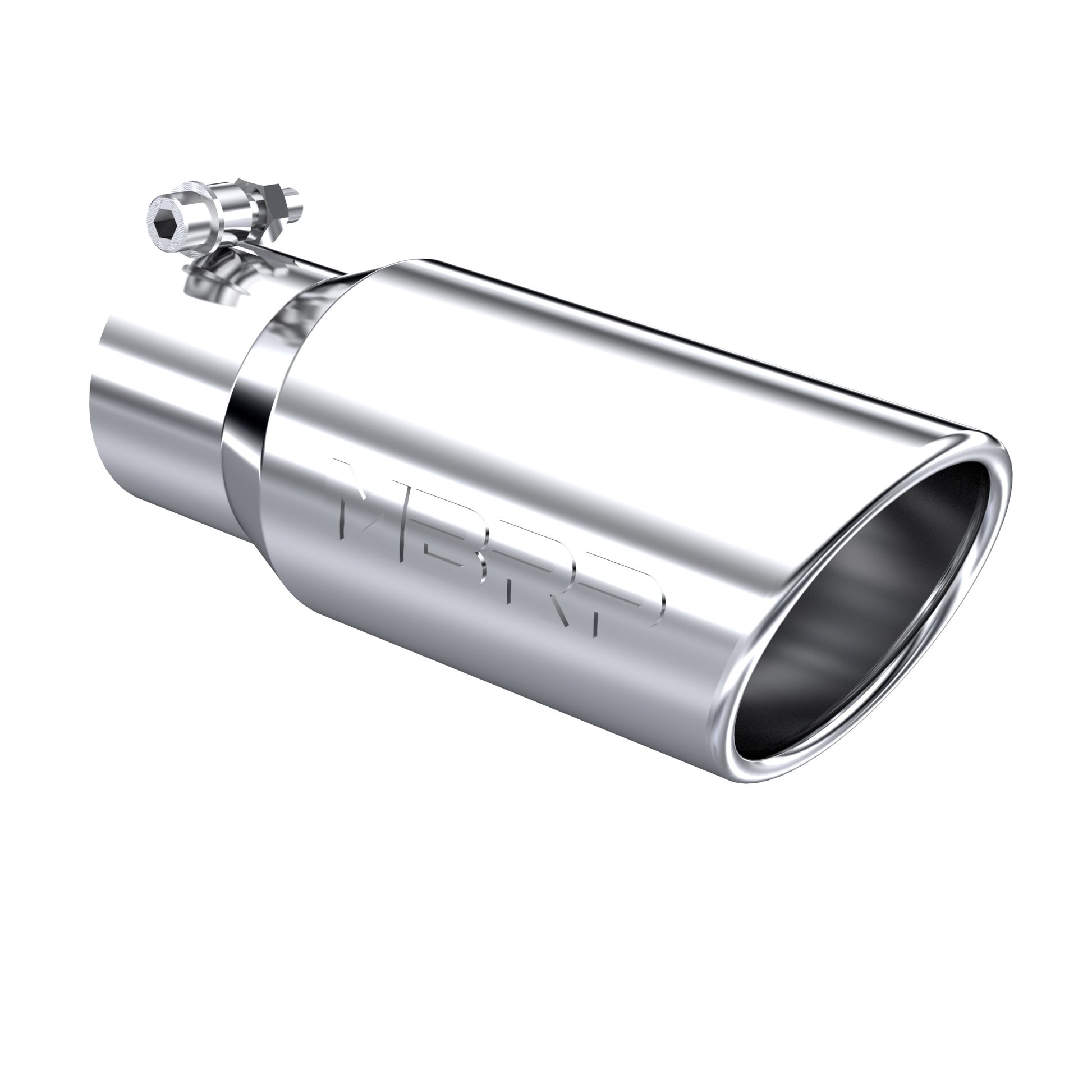4" OD, Angle Rolled End Tip - T5155 - Exhaust Tips Car Part People