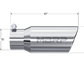 4" OD, Angle Rolled End Tip - T5155