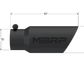 Tip; 4in. O.D.; Dual Wall Angled; 3in. inlet; 10in. length; Black - T5156BLK