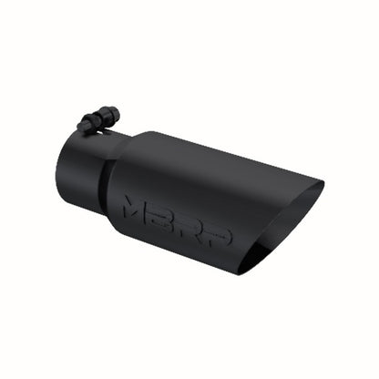 Tip; 4in. O.D.; Dual Wall Angled; 3in. inlet; 10in. length; Black - T5156BLK