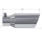 Tip; 4in. O.D. Angled Rolled End 2 3/4in. inlet 10in. length; T304 - T5157