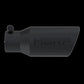 Tip; 4in. O.D. Angled Rolled End 2 3/4in. inlet 10in. length; Black - T5157BLK - Exhaust Tips Car Part People
