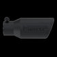 Tip; 4in. O.D. Angled Rolled End 2 3/4in. inlet 10in. length; Black - T5157BLK