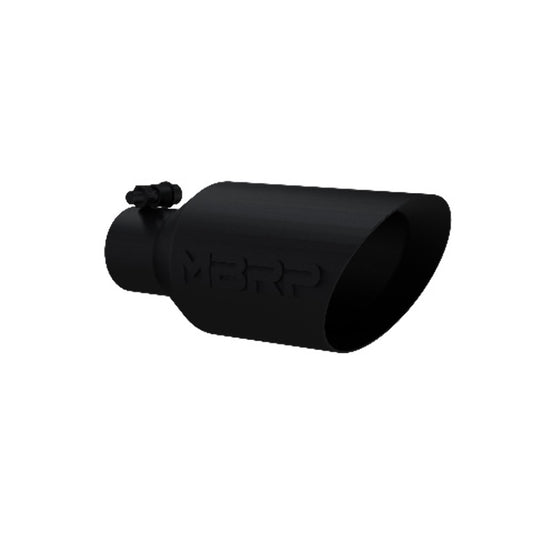 Tip 4 1/2" O.D. DW Angle Rolled End 2 1/2" inlet 11" in length Black-T5161BLK