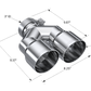Tip; 4in OD Out; 3in ID; 9.87in Length; Single Wall; Carbon Fiber - T5183 - Exhaust Tips Car Part People