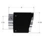 Tip; 5in OD Out; 3" ID; 6.13" Length; Angle Cut; Dual Wall; Carbon Fiber-T5184CF