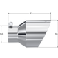 Tip; 5in OD Out; 3in ID; 8in Length; Angle Cut; Dual Wall; T304 - T5187