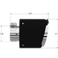Tip; 5" OD Out; 2.5" ID; 6.5" Length; Angle Cut; Dual Wall; Carbon Fiber-T5190CF
