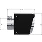 Tip; 5" OD Out; 2.5" ID; 6.5" Length; Angle Cut; Dual Wall; Carbon Fiber-T5190CF