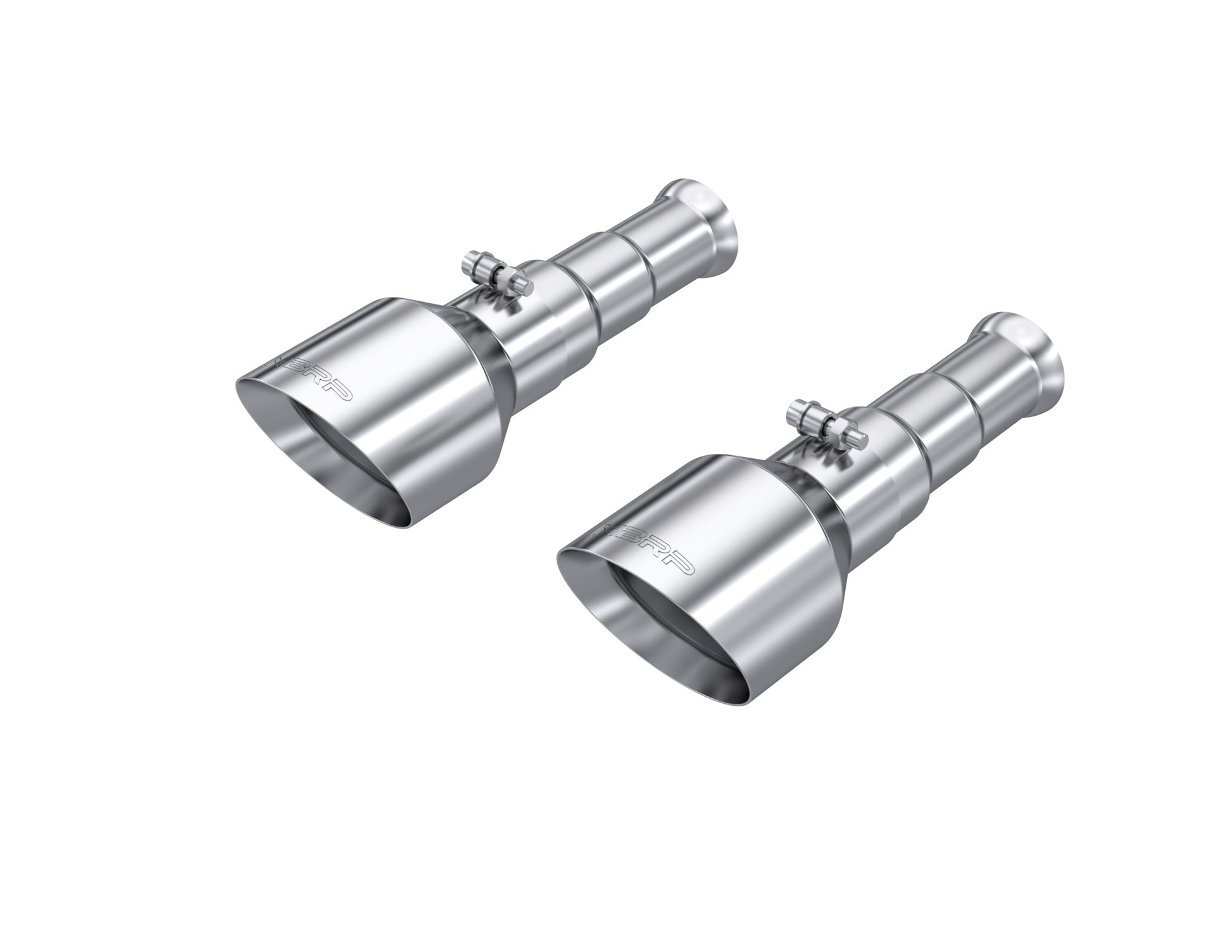 2009-2010 Dodge Ram 1500 Laramie 5" OD Dual Wall Angle Cut Exhaust Tips T5200 - Exhaust Tips Car Part People