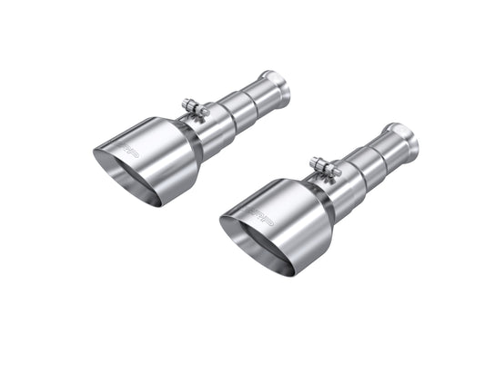 2009-2010 Dodge Ram 1500 Laramie 5" OD Dual Wall Angle Cut Exhaust Tips T5200 - Exhaust Tips Car Part People