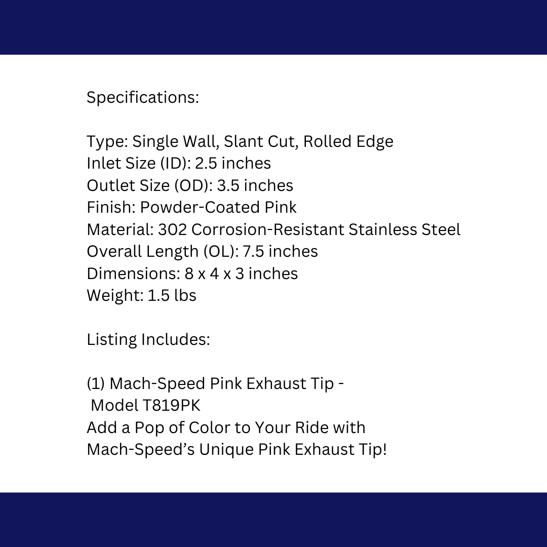 Rolled Edge Slant Cut Stainless Steel Tip Powered Coated Pink-T819PK