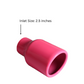 Rolled Edge Slant Cut Stainless Steel Tip Powered Coated Pink-T819PK