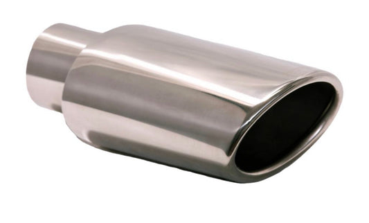 Rolled Edge Single Wall Slant Cut Stainless Steel Tip-T820