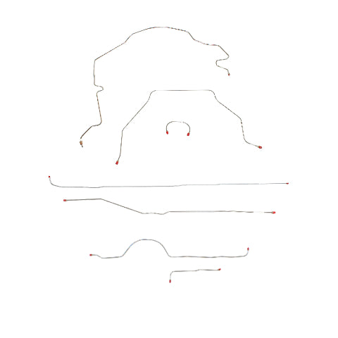 1951-55 Chevrolet 1/2 Ton Truck Short Bed Complete Brake Lines Steel TCK5101OM