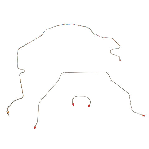 1951-55 Chevrolet 1/2 Ton Truck Short Bed Complete Brake Lines Steel TCK5101OM