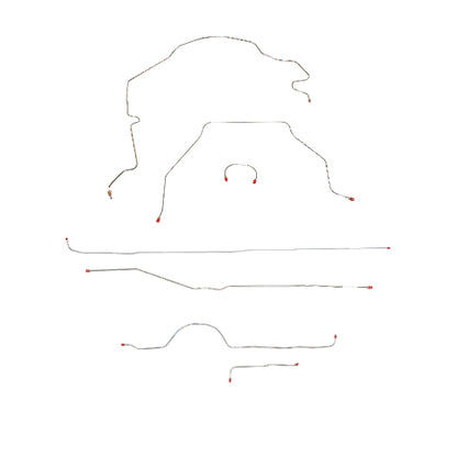 1951-1952 Chevrolet 3100 Complete Brake Line Kit Long Bed Stainless TCK5102SS