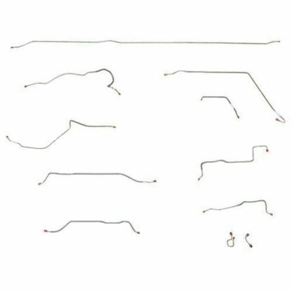 1971 Chevrolet C10 Rear Axle Brake Line Long Bed Power Coil - TCK7100OM - Rear Lines Car Part People