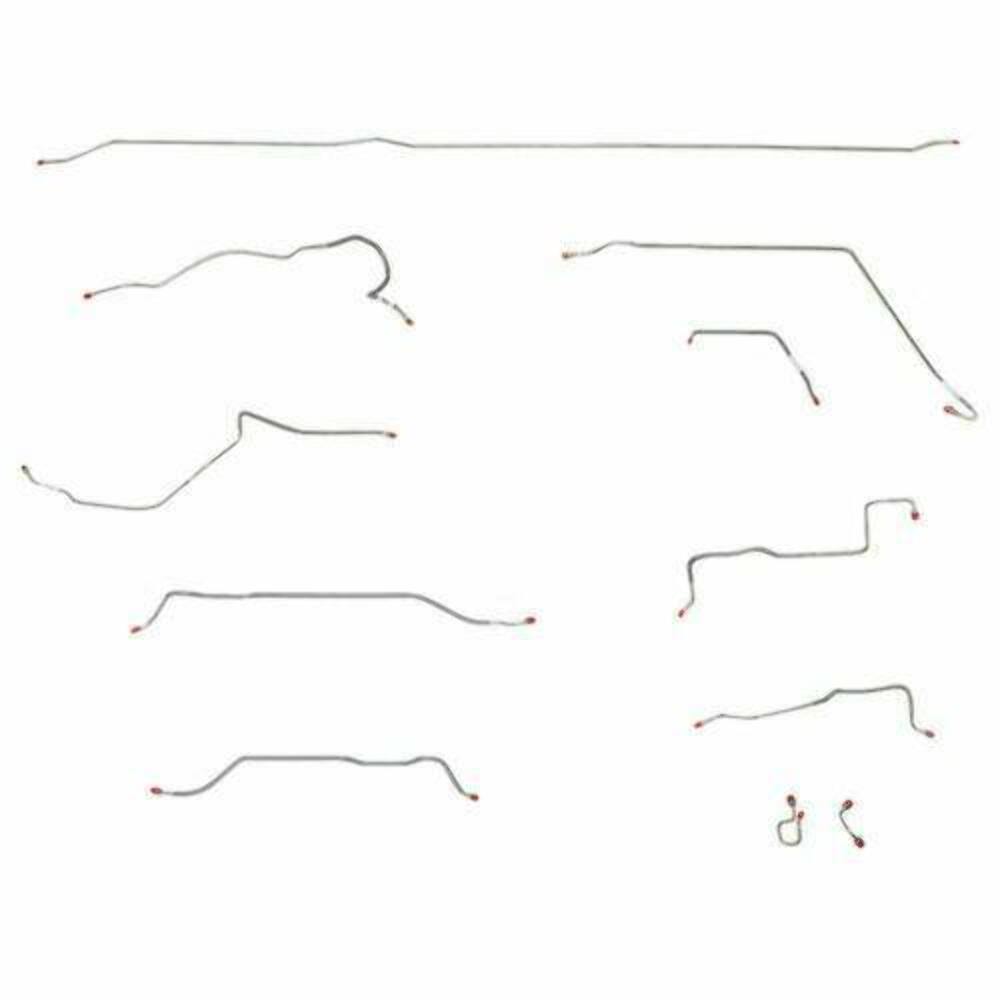 1971 Chevrolet C10 Rear Axle Brake Line Long Bed Power Coil - TCK7100SS - Rear Lines Car Part People