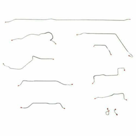 1971 Chevrolet C10 Rear Axle Brake Line Long Bed Power Coil - TCK7100SS - Rear Lines Car Part People