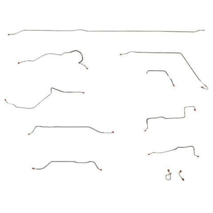 GM Brake Lines For 72 GM Long Bed Standard Coil Outboard Stainless Fine Lines