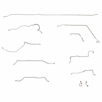 98 Windstar 10pc; Complete Brake Line Kit; Steel; Fine Lines TCK9501OM - Brake Hoses Car Part People