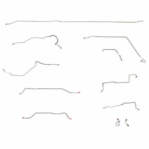 98 Windstar 10pc; Complete Brake Line Kit; Steel; Fine Lines TCK9501OM