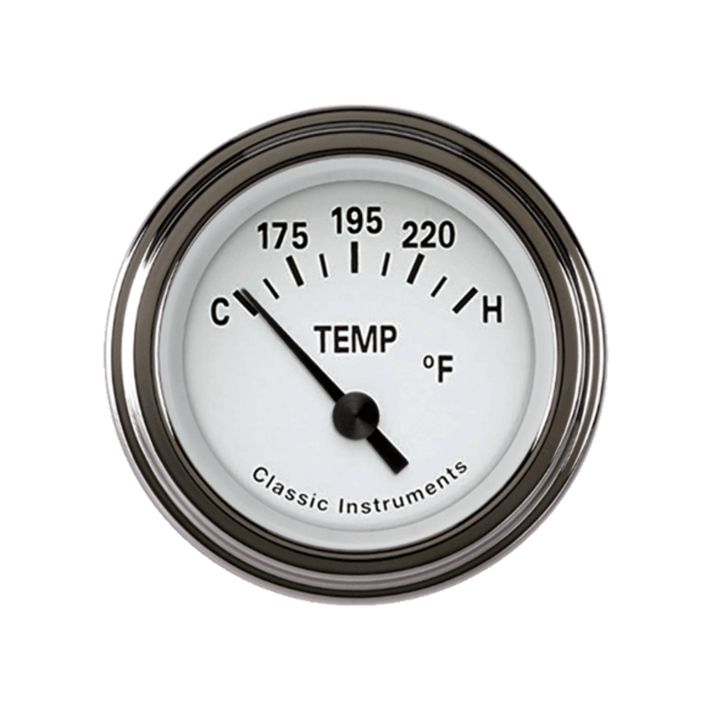 Tetra Series, White Temp Gauge TE26WSLF