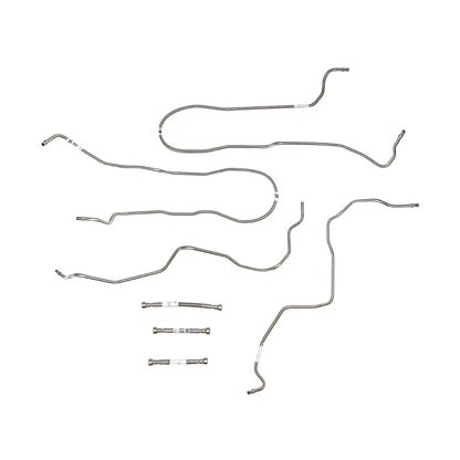 2004-10 Chevrolet Silverado HD Gas Fuel Line Kit with Extended Cab - TGL0404SS - Pre-Bent Fuel Lines Car Part People