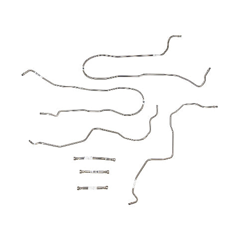 2004-10 Chevrolet Silverado HD Gas Fuel Line Kit Extended Cab Stainless TGL0404SS