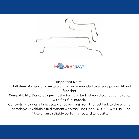 2004-2007 Chevrolet Silverado 1500 Fuel Line Kit V8 Ext Cab TGL0406OM
