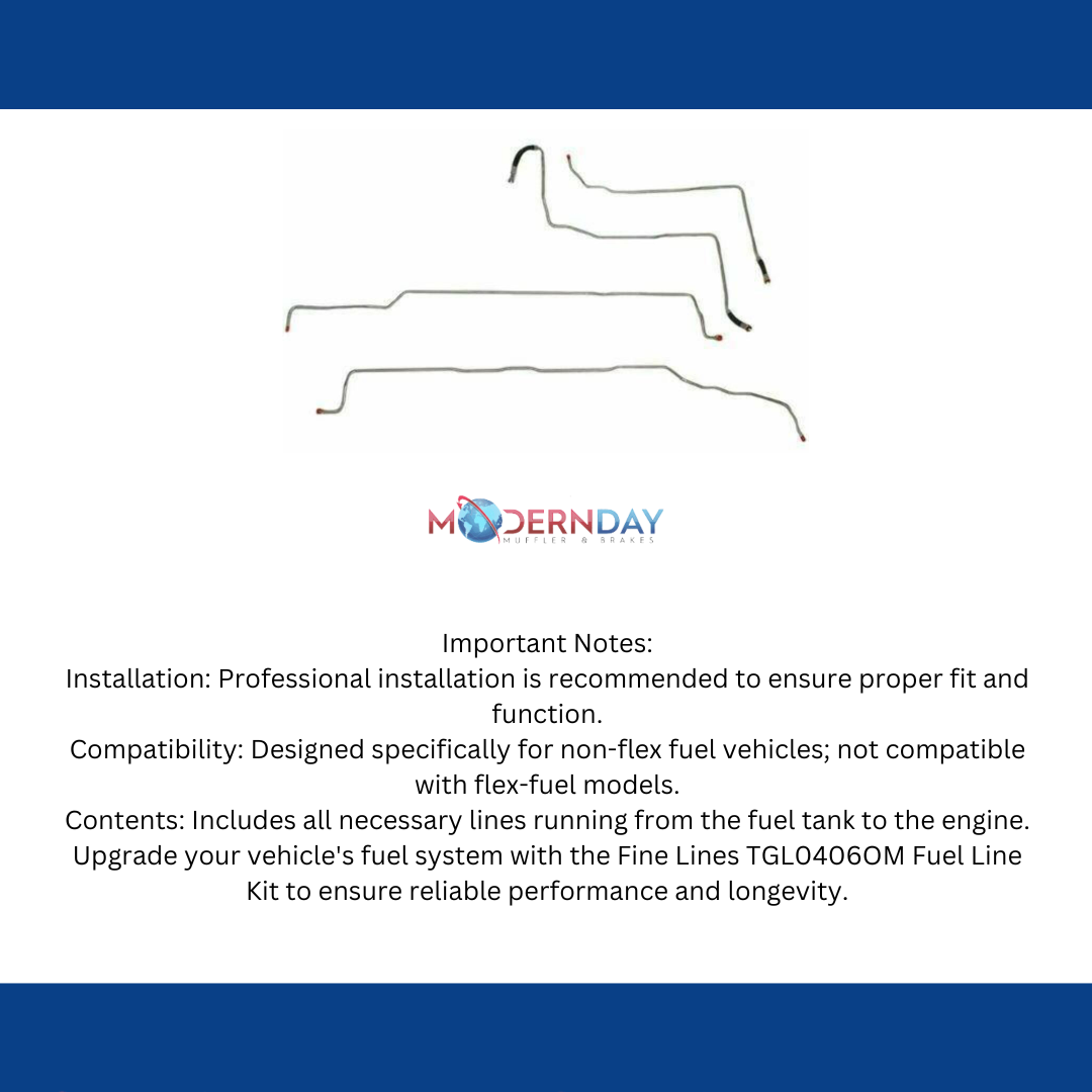 2004-2007 Chevrolet Silverado 1500 Fuel Line Kit V8 Ext Cab TGL0406OM