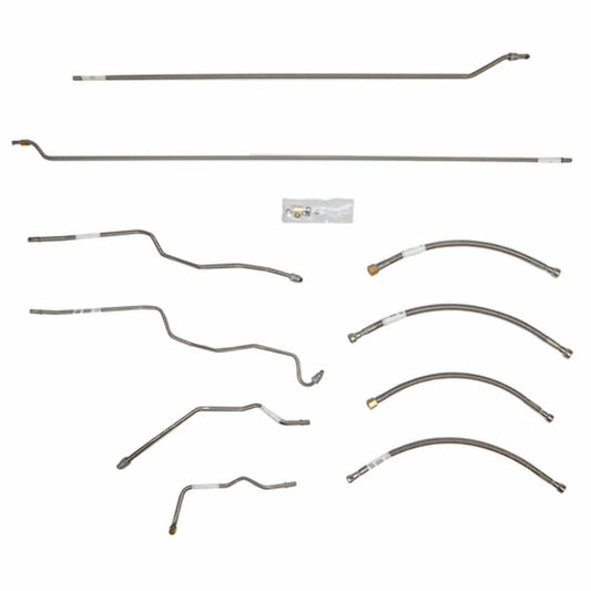 88-95 ChevyK1500 Regular Cab/Long Bed 5.7L Fuel Line Kit TGL9401SS - Pre-Bent Fuel Lines Car Part People