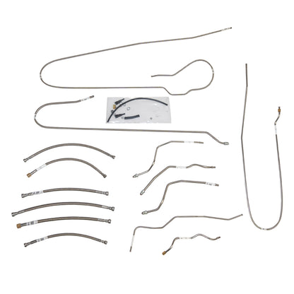 Fuel Line Kit Ext Cab/Short Bed V8 Stainless for 96-98 GMC 1500 TGL9605SS - Pre-Bent Fuel Lines Car Part People