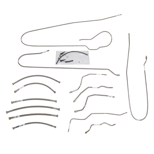 Fuel Line Kit Ext Cab/Short Bed V8 Stainless for 96-98 GMC 1500 TGL9605SS - Pre-Bent Fuel Lines Car Part People