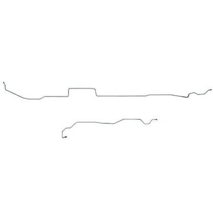 02-05 Ford Excursion, Gas Intermediate Brake Line Kit Stainless Steel - Intermediate Lines Car Part People