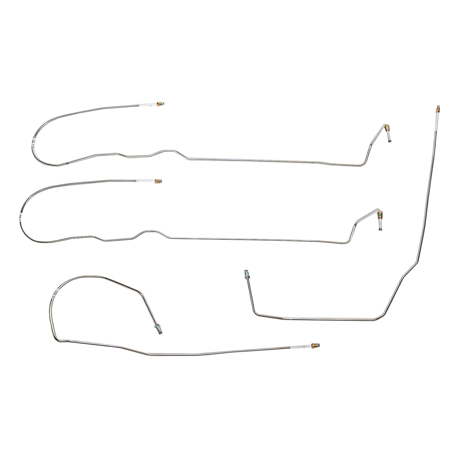 Chevy Intermediate Brake Line Kit; Fine Lines-TIN0802SS - Brake Hoses Car Part People
