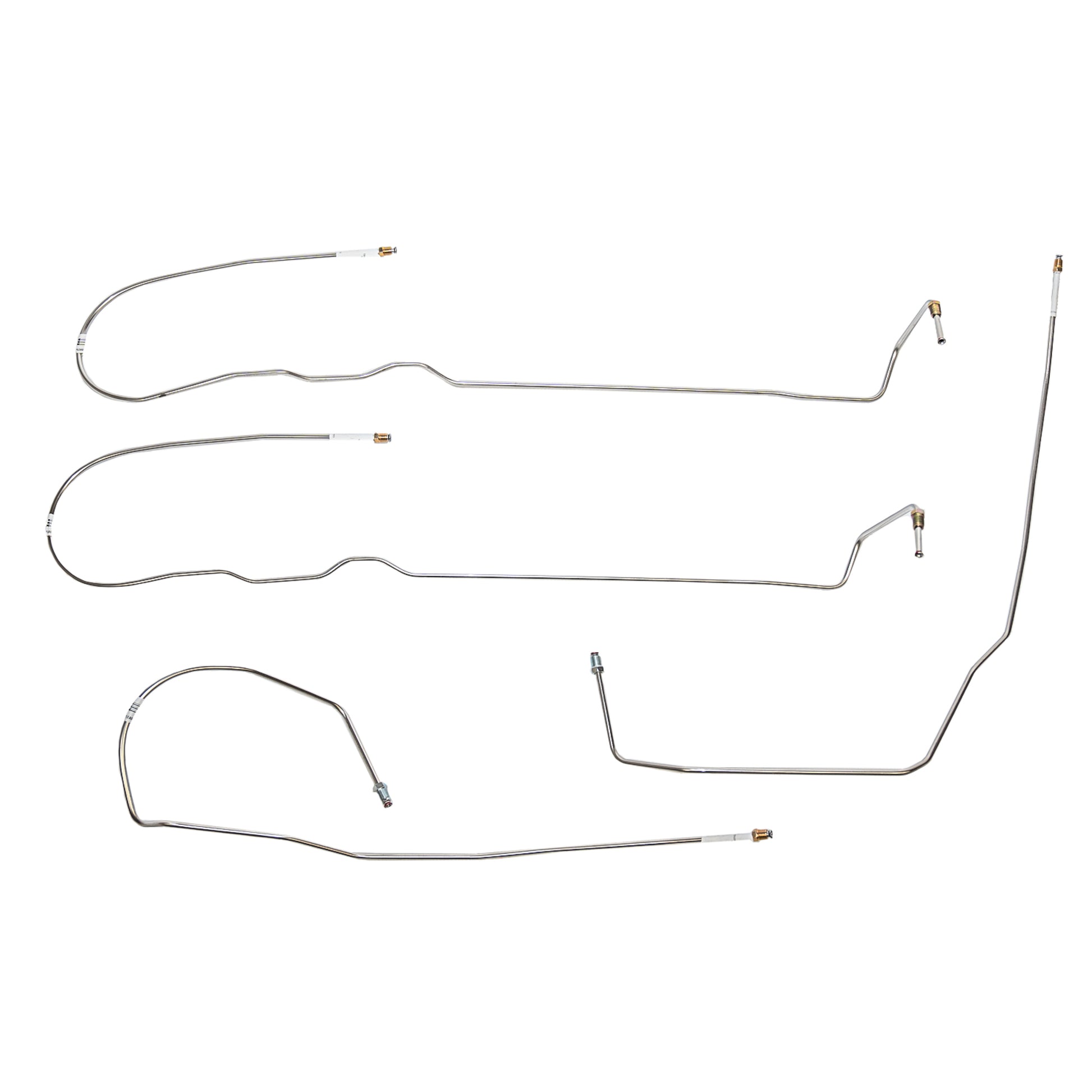 Chevy Intermediate Brake Line Kit; Fine Lines-TIN0802SS - Brake Hoses Car Part People