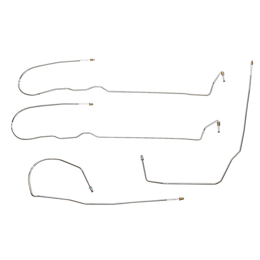 Chevy Intermediate Brake Line Kit; Fine Lines-TIN0802SS - Brake Hoses Car Part People