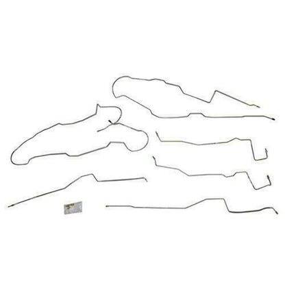 Fits 2011-15 Ford F-350 Crew Cab/Long Bed, Intermediate Brake Set; TIN1241OM - Intermediate Lines Car Part People