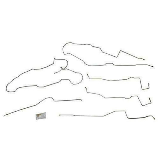 Fits 2011-15 Ford F-350 Crew Cab/Long Bed, Intermediate Brake Set; TIN1241OM - Intermediate Lines Car Part People