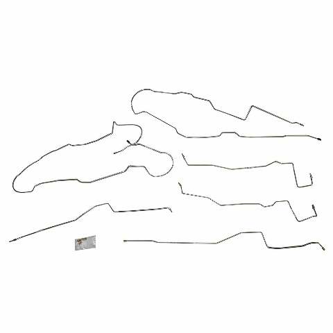 2009-2014 Ford F-150 Intermediate Brake Line Kit 145 in WB Stainless TIN1301SS
