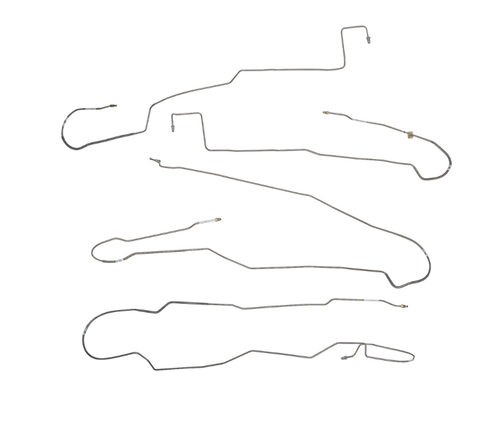 15-17 Ford F-150 Ext Cab/ Long Bed, Intermediate Line Set; S/S TIN1541SS - Brake Kits Car Part People