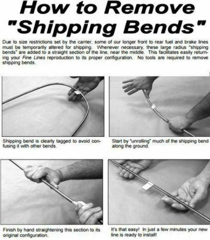 For Ford Ranger 1994-1997 Intermediate Brake Line Long Bed Reg Cab-TIN9441SS-CPP - Intermediate Lines Car Part People
